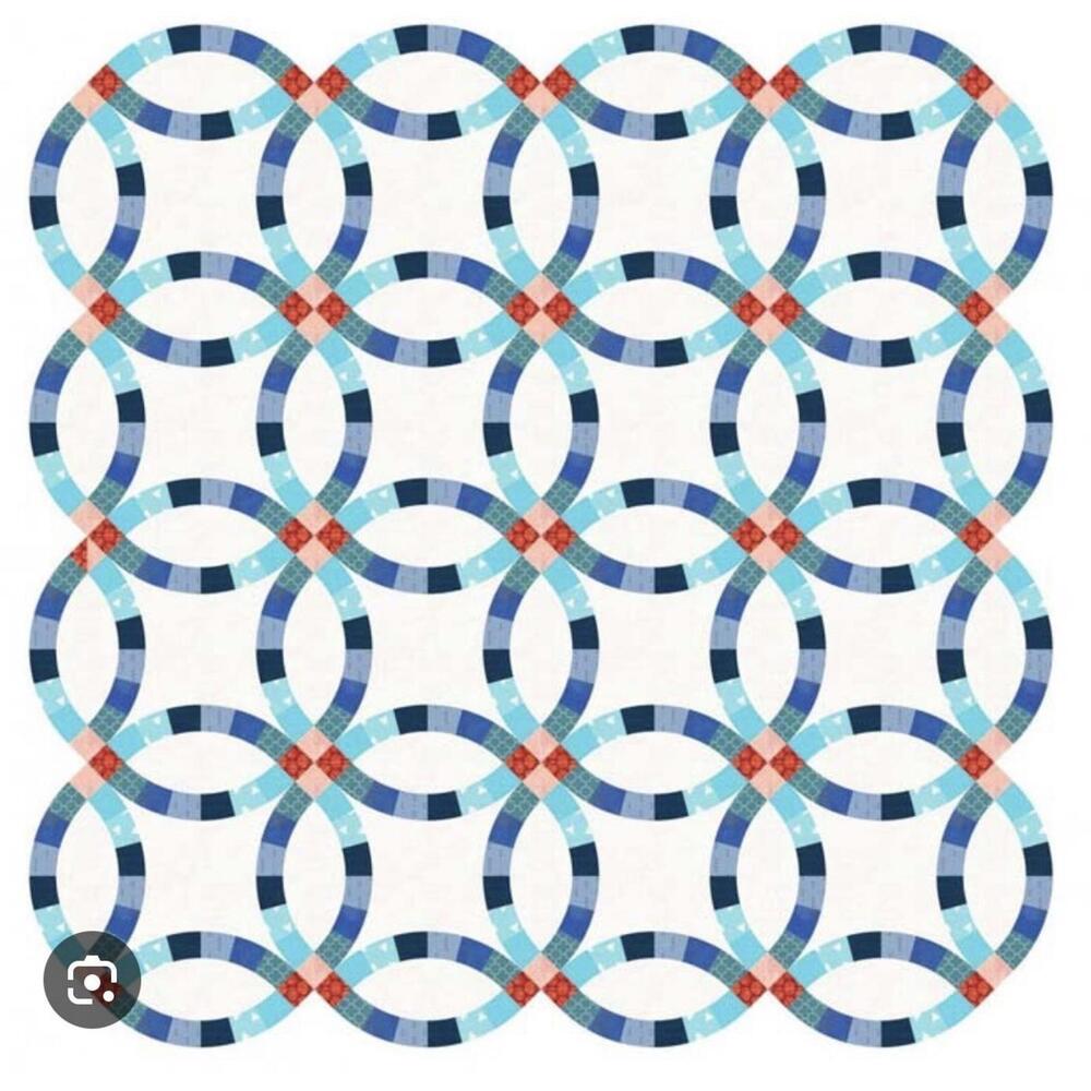 Double Wedding Ring Quilt Template Pattern Set Vintage Acrylic Template Classic